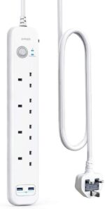 Anker PowerExtend USB 4 strip  B2B - SA/KW/AE/SG/MY/HK White Iteration 1 A9141K21 - Image 2