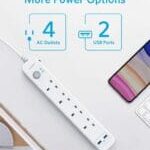 Anker PowerExtend USB 4 strip  B2B - SA/KW/AE/SG/MY/HK White Iteration 1 A9141K21