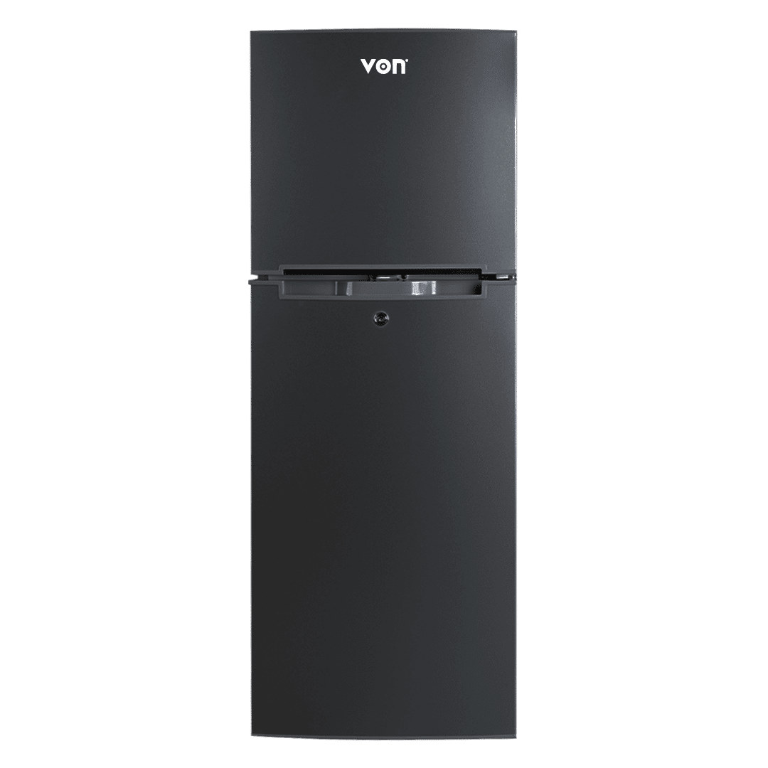 VART-18DMS.webp Von 138L Double Door Fridge - Silver VART-18DMS - Image 1