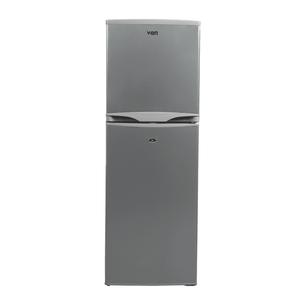 Von 134L Double Door Fridge - Silver VART-22DHS
