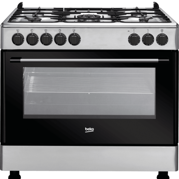 BEKO GE15120DX 5Gas 90x60cm Silver Electric Oven