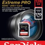 SanDisk 128GB Extreme PRO SDXC UHS-I Card - C10, U3, V30, 4K UHD, SD Card - SDSDXXY-128G-GN4IN 170mbps